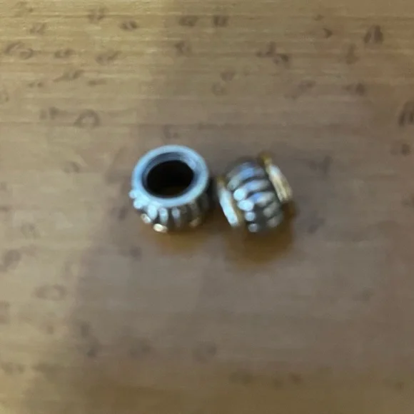 Lot 2 Mara two tone charm bead spacers Brighton - Picture 3 of 3